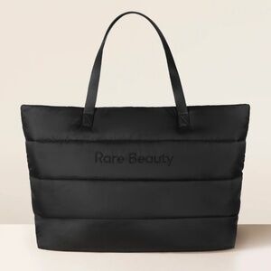 Rare Beauty Puffy Black Tote